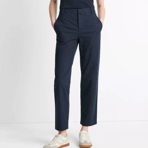 VINCE Women's Dark Navy Mid Rise Chino Straight Leg Costal Preppy Size 26